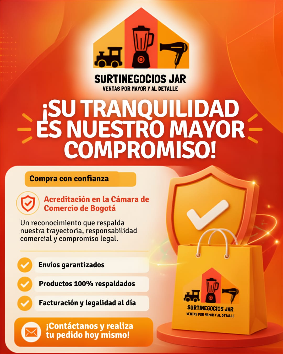 Afiche informativo de SURTINEGOCIOS JAR